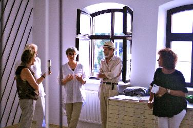 Künstlergespräch mit Gisela Hoffmann,  Muthofer, Bruch